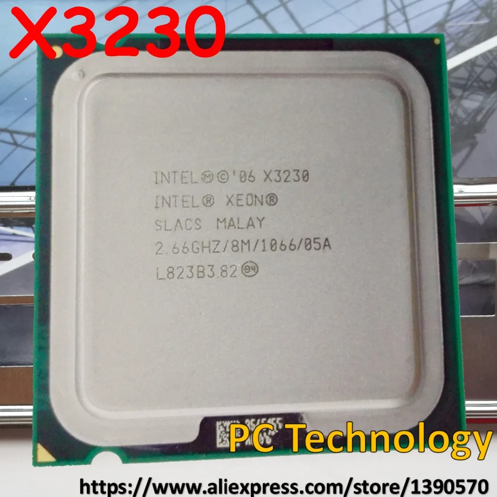 Original Intel Xeon Quad Core X3230 2.66GHz/95W/8MB/1066MHz/LGA775 Desktop CPU Free shipping Delivery within 1 day
Original Intel Xeon Quad Core X3230 2.66GHz/95W/8MB/1066MHz/LGA775 Desktop CPU Free shipping Delivery within 1 day