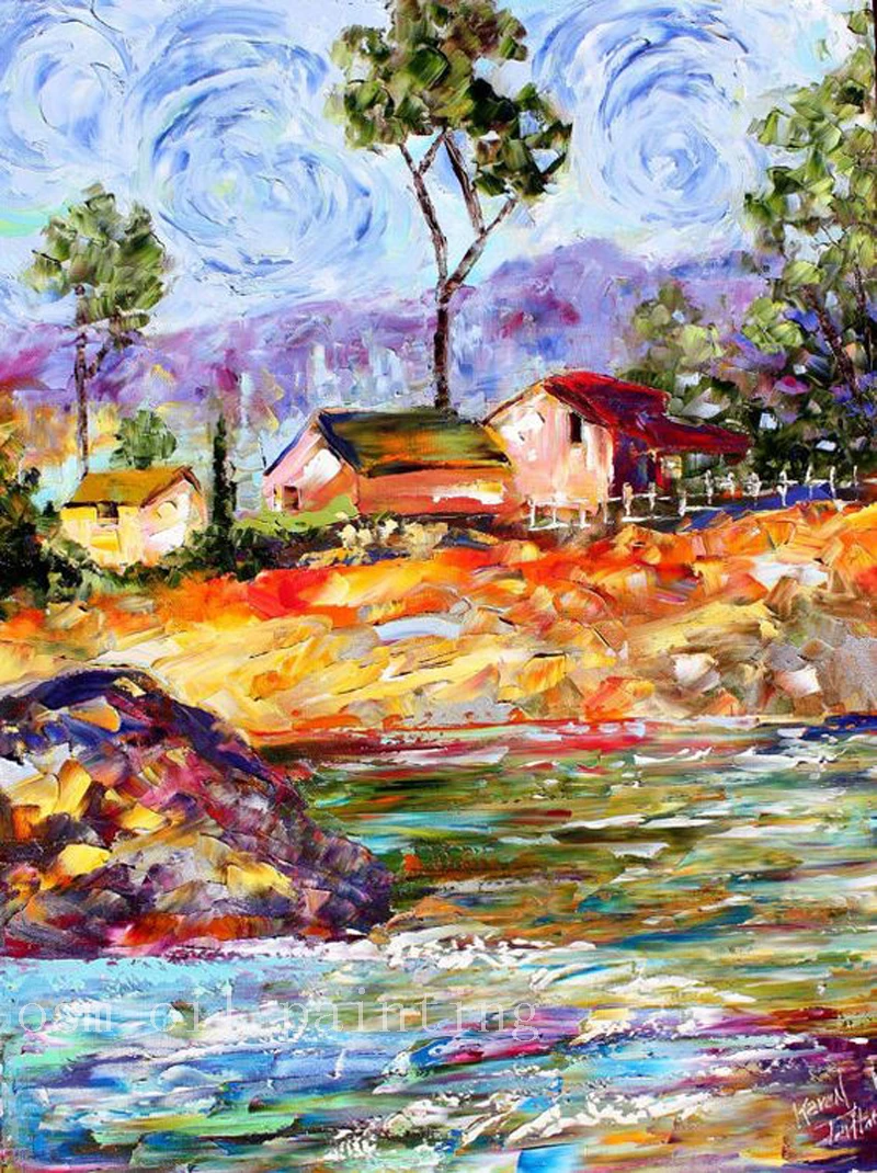 Top Handpainting Abstract California Coast Palette Knife Canvas Oil painting Handmade Impressionism Impasto Fine Art Countryside
Top Handpainting Abstract California Coast Palette Knife Canvas Oil painting Handmade Impressionism Impasto Fine Art Countryside