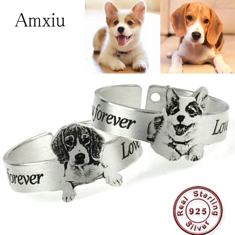 Amxiu Personalized Family Picture Ring 925 Sterling Silver Open Ring Custom Pet Cat Dog Photo Rings For Men Women Souvenirs Gift
Amxiu Personalized Family Picture Ring 925 Sterling Silver Open Ring Custom Pet Cat Dog Photo Rings For Men Women Souvenirs Gift