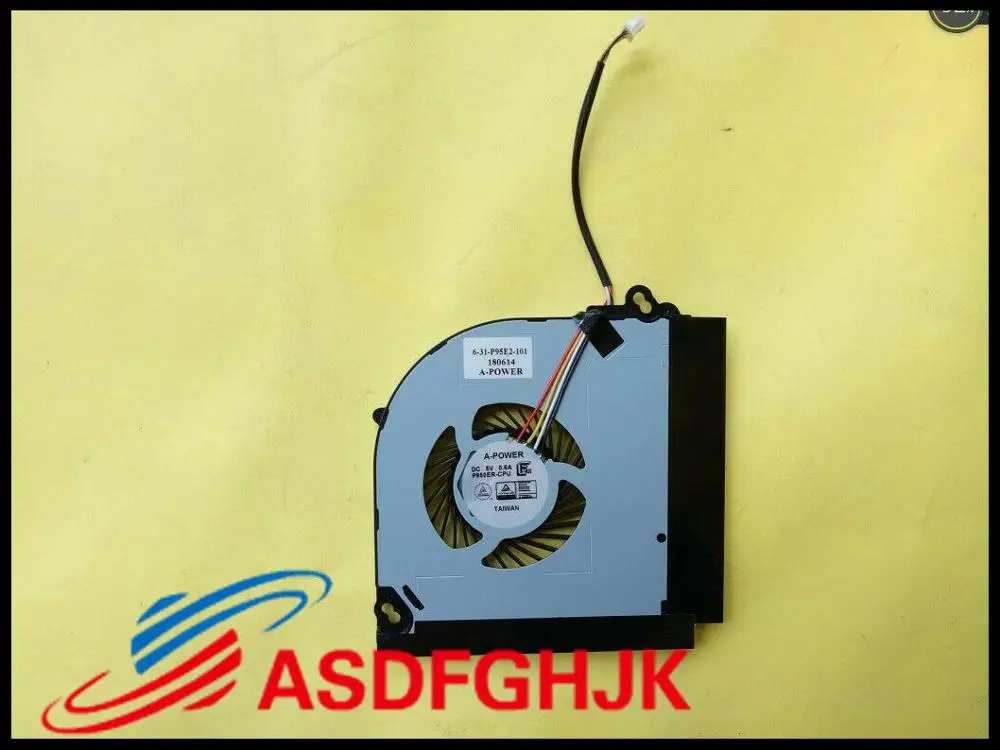 Original for Clevo P950 P950ER CPU COOLING FAN 631-P95E2-101 4-wires fan Test OK
Original for Clevo P950 P950ER CPU COOLING FAN 631-P95E2-101 4-wires fan Test OK