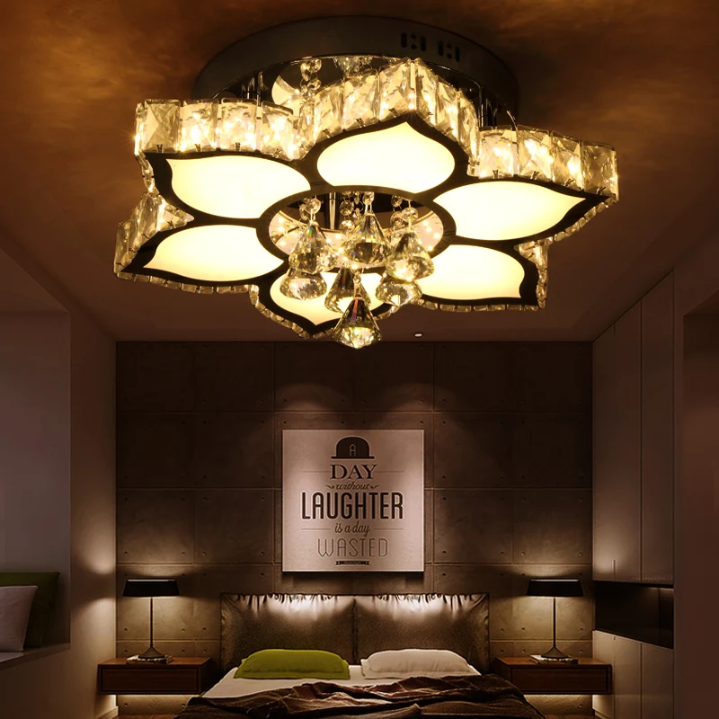 IWHD Crystal Ceiling Lighting Fixtures Flower shap Ceiling Lamps For Living Room Luminarias Para Teto Stainless Steel Plafon
IWHD Crystal Ceiling Lighting Fixtures Flower shap Ceiling Lamps For Living Room Luminarias Para Teto Stainless Steel Plafon