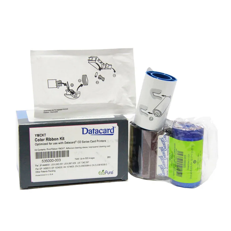 Original New 500 Prints 535000-003 YMCKT Ribbon Kit for Datacard cp60 Card Printer
Original New 500 Prints 535000-003 YMCKT Ribbon Kit for Datacard cp60 Card Printer