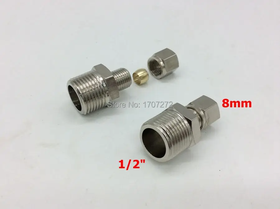 free shipping copper fitting 1/2" x 8MM High Quality Double Ferrule Tube Pipe Fittings Threaded Male Connector, brass fitting
free shipping copper fitting 1/2" x 8MM High Quality Double Ferrule Tube Pipe Fittings Threaded Male Connector, brass fitting