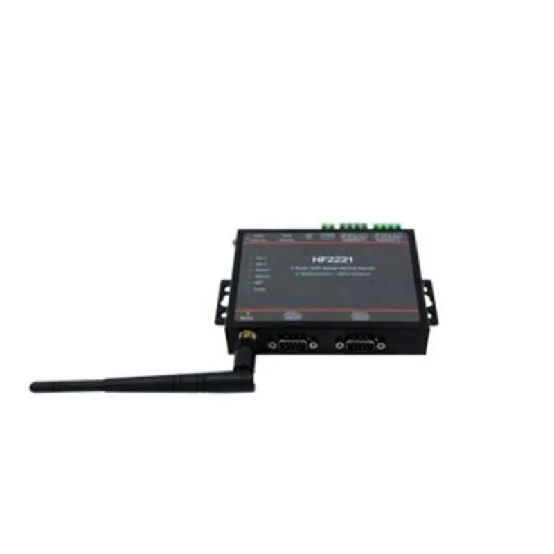 Wifi module 2221 Industrial Modbus 2Ports Serial Server RS232/RS485/RS422 to WiFi Ethernet Device Converter Connector Unit
Wifi module 2221 Industrial Modbus 2Ports Serial Server RS232/RS485/RS422 to WiFi Ethernet Device Converter Connector Unit