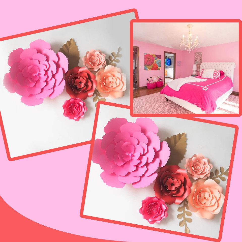 DIY Artificial Flowers Fleurs Artificielles Backdrop Giant Paper Flowers 5PCS Paper Leave 3PCS For Bedroom Wall Deco Color Theme
DIY Artificial Flowers Fleurs Artificielles Backdrop Giant Paper Flowers 5PCS Paper Leave 3PCS For Bedroom Wall Deco Color Theme