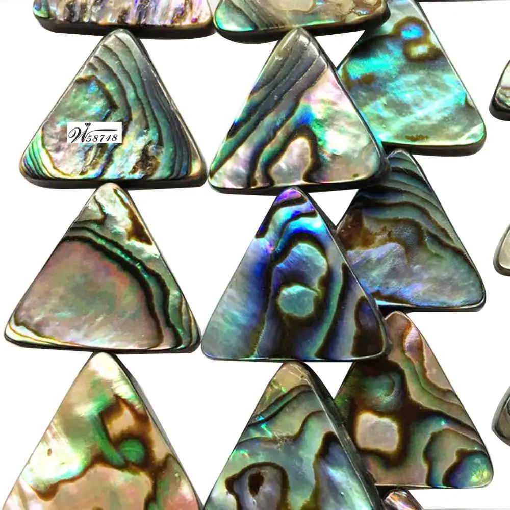 Fashion Jewelry New Zealand Abalone Shell Triangle Art Loose Beads 15" G8766
Fashion Jewelry New Zealand Abalone Shell Triangle Art Loose Beads 15" G8766
