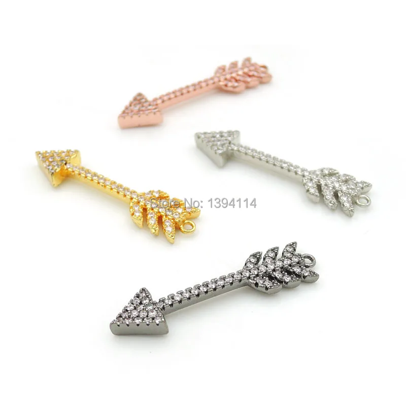 33*8*3mm Micro Pave Clear CZ Arrow Connector Fit For Women As DIY Bracelets Accessory
33*8*3mm Micro Pave Clear CZ Arrow Connector Fit For Women As DIY Bracelets Accessory