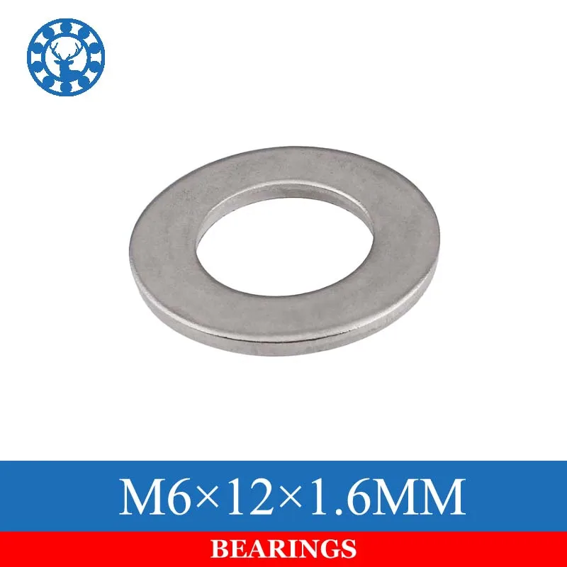 100pcs DIN125 ISO7089 M6X12X1.6MM 304 Stainless Steel Flat Machine Washer Plain Washer Gaskets
100pcs DIN125 ISO7089 M6X12X1.6MM 304 Stainless Steel Flat Machine Washer Plain Washer Gaskets