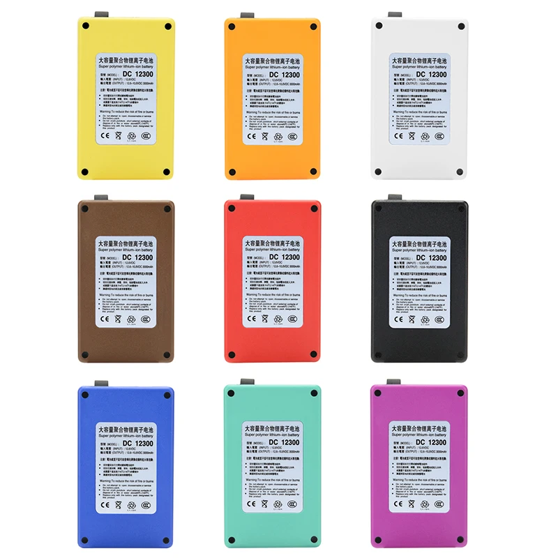 MasterFire Portable DC 12V 3000mAh Battery Super Rechargeable Polymer Lithium Batteries Cell Pack With Case DC 12300 7 colors
MasterFire Portable DC 12V 3000mAh Battery Super Rechargeable Polymer Lithium Batteries Cell Pack With Case DC 12300 7 colors