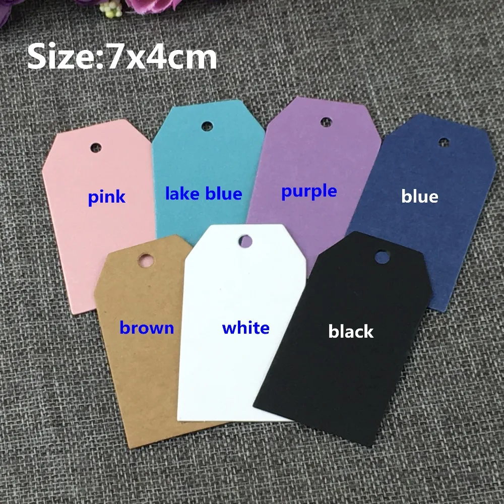 200PCS 7*4cm Blank Hang Tags Paper Price Tags DIY Gift Tag Color Packaging Labels Paper Cards For Gift/Box/Jewelry/Notebook/Bag
200PCS 7*4cm Blank Hang Tags Paper Price Tags DIY Gift Tag Color Packaging Labels Paper Cards For Gift/Box/Jewelry/Notebook/Bag
