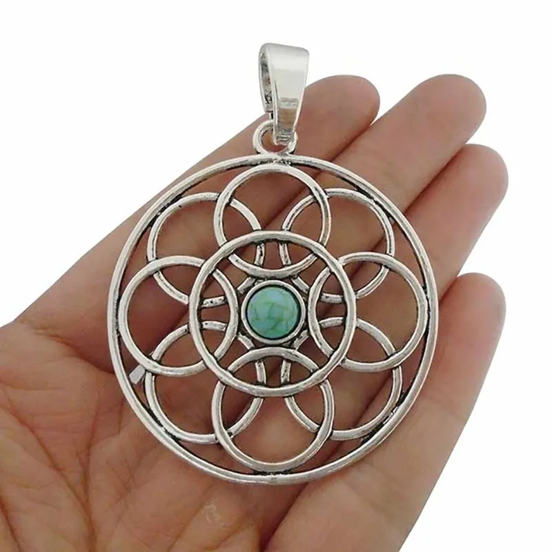 3 x Tibetan Silver Color Large Round Circle Charms Pendants for DIY Necklace Handmade Jewelry Making Finding Accessories 68x51mm
3 x Tibetan Silver Color Large Round Circle Charms Pendants for DIY Necklace Handmade Jewelry Making Finding Accessories 68x51mm