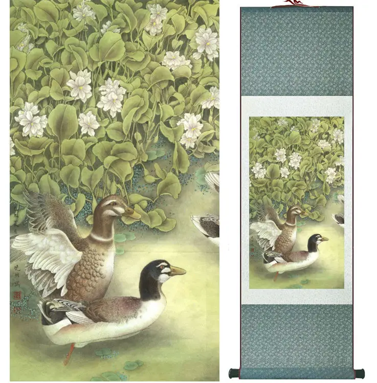 Ducks and Flower painting traditional birds and flower painting Chinese wash painting home decoration No.32006
Ducks and Flower painting traditional birds and flower painting Chinese wash painting home decoration No.32006