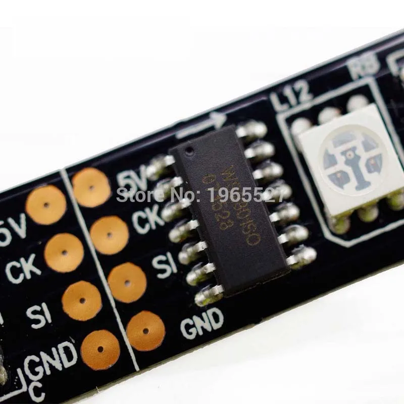 5M 32LEDs/m WS2801 Digital SMD 5050 RGB LED Strip Light 5V Addressable Full Color TV Pixel Flexible Tape Ribbon Lamp
5M 32LEDs/m WS2801 Digital SMD 5050 RGB LED Strip Light 5V Addressable Full Color TV Pixel Flexible Tape Ribbon Lamp