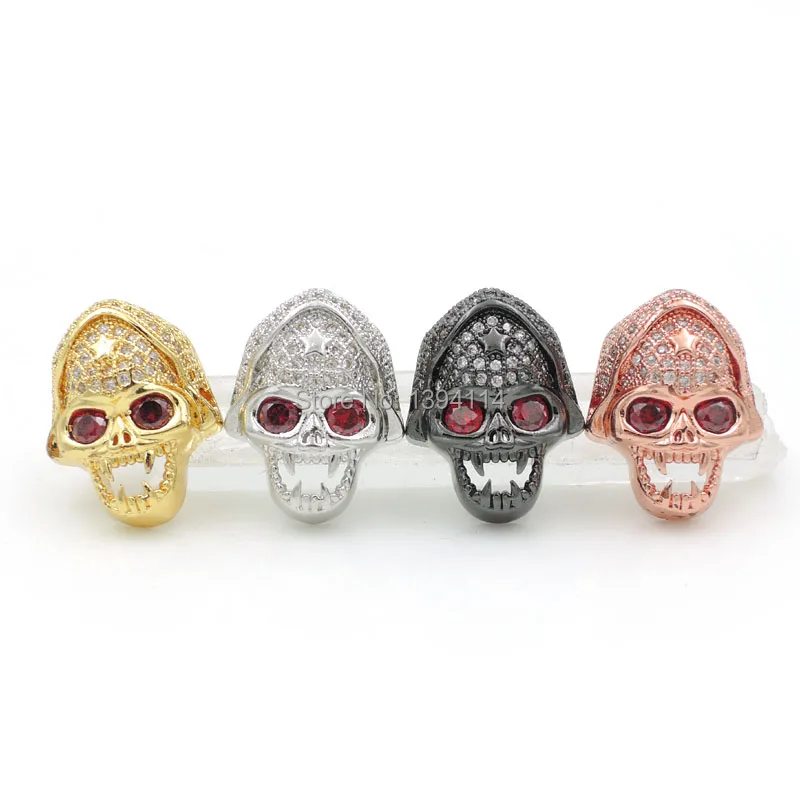 18*14*8mm Micro Pave Clear&Red CZ Islam Gape Skull Beads Fit For Making DIY Bracelets Or Necklaces Jewelry
18*14*8mm Micro Pave Clear&Red CZ Islam Gape Skull Beads Fit For Making DIY Bracelets Or Necklaces Jewelry