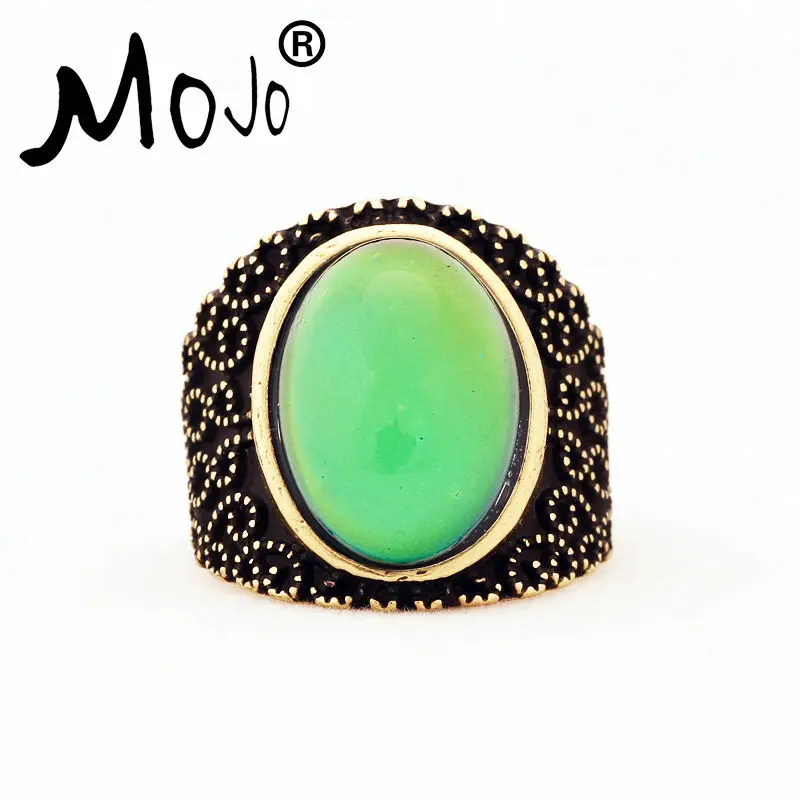Mojo Vintage Bohemia Retro Color Change Mood Ring Emotion Feeling Changeable Ring Temperature Control Ring for Women MJ-RG005
Mojo Vintage Bohemia Retro Color Change Mood Ring Emotion Feeling Changeable Ring Temperature Control Ring for Women MJ-RG005