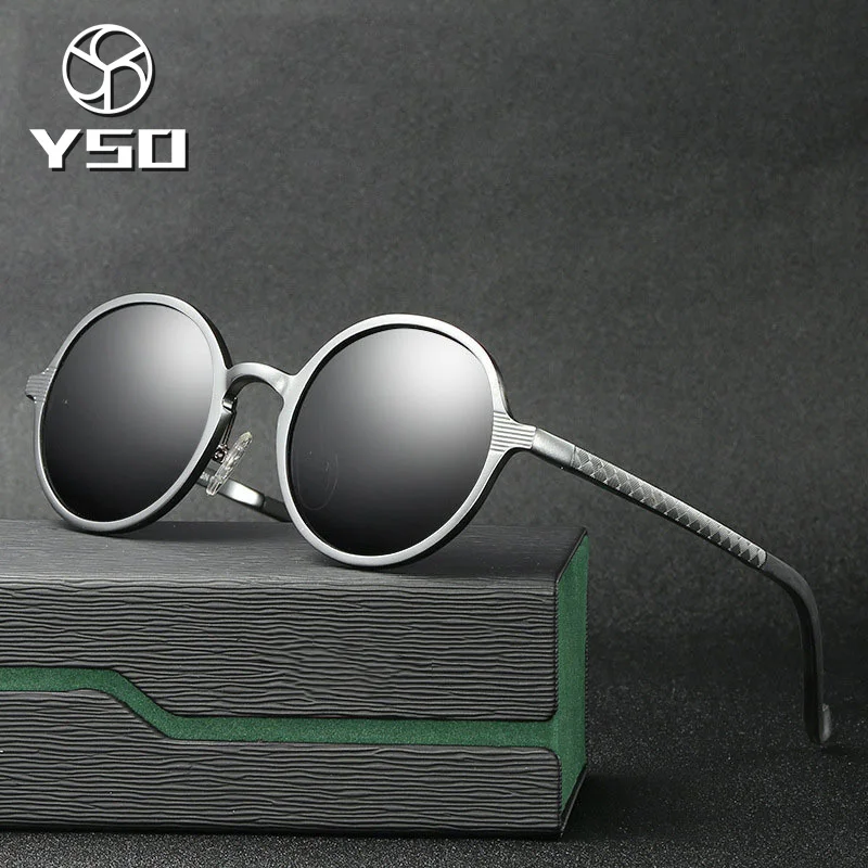 YSO Vintage Round Sunglasses Men Women Polarized UV400 Aluminium Magnesium Frame TAC Lens Sun Glasses Driving For Men 8552
YSO Vintage Round Sunglasses Men Women Polarized UV400 Aluminium Magnesium Frame TAC Lens Sun Glasses Driving For Men 8552