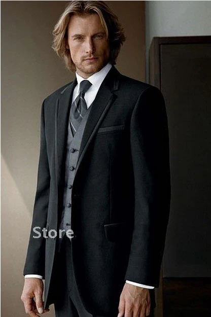 Custom Made Black Men Suit, Tailor Made Suit, Bespoke Men Wedding Suit, Slim Fit Groom Tuxedos For Men 2015
Custom Made Black Men Suit, Tailor Made Suit, Bespoke Men Wedding Suit, Slim Fit Groom Tuxedos For Men 2015