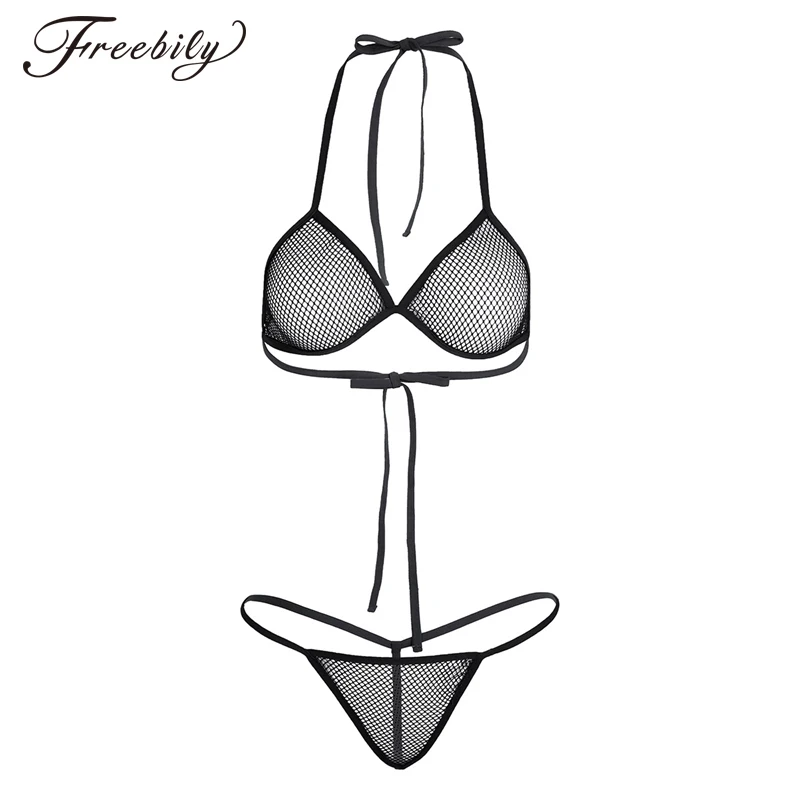 Women Lingerie Fishnet See-through Bikini Bra Top with Matching G-string Set Underwear Babydoll Sleepwear Nightwear
Women Lingerie Fishnet See-through Bikini Bra Top with Matching G-string Set Underwear Babydoll Sleepwear Nightwear