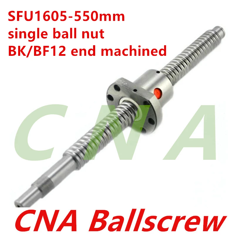 Free Shipping SFU1605 550mm BK/BF12 end machined RM1605 550mm Rolled Ball screw 1pc+1pc ball nut for SFU1605
Free Shipping SFU1605 550mm BK/BF12 end machined RM1605 550mm Rolled Ball screw 1pc+1pc ball nut for SFU1605