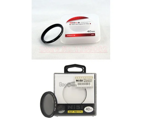 2 in 1 NiSi 40mm Slim Circular Polarising CPL Filter + 40MM UV Filter Lens Protector For Fujifilm Fuji X10 X20
2 in 1 NiSi 40mm Slim Circular Polarising CPL Filter + 40MM UV Filter Lens Protector For Fujifilm Fuji X10 X20