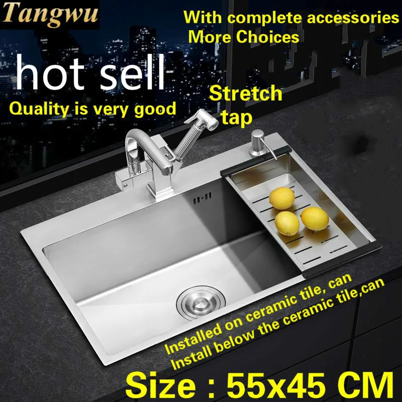 Free shipping Kitchen sink stretch tap mini 304 stainless steel 3 mm hand made single standard slot hot sell 55x45 cm
Free shipping Kitchen sink stretch tap mini 304 stainless steel 3 mm hand made single standard slot hot sell 55x45 cm