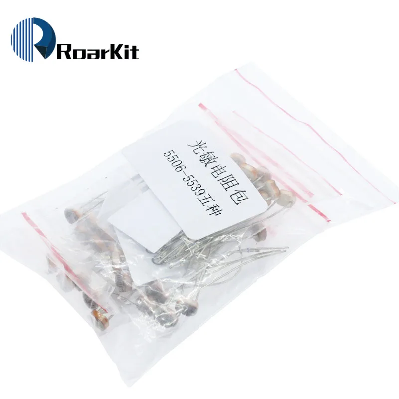 Photoresistor Kit 5Kindsx10pcs 5506 5516 5528 5537 5539 Light Dependent Resistor LDR Pack Photoresistor Package for Arduino
Photoresistor Kit 5Kindsx10pcs 5506 5516 5528 5537 5539 Light Dependent Resistor LDR Pack Photoresistor Package for Arduino