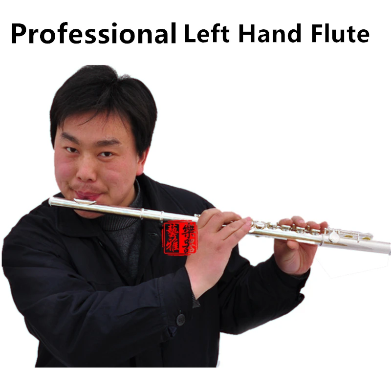 Professional Left Hand Flute 16 Holes C Tone Silver Plated Cupronickel Material with E Key Flauta Musical Instrument with Case
Professional Left Hand Flute 16 Holes C Tone Silver Plated Cupronickel Material with E Key Flauta Musical Instrument with Case