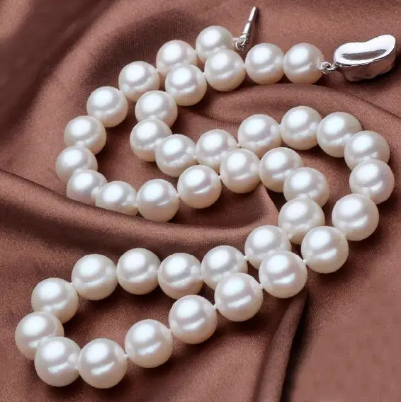 Ожерелье Terisa Pearljewelry высшего качества, колье из натурального пресноводного жемчуга, с серебристой застежкой в форме сердца, 17 дюймов, AAA 10-11 мм
Ожерелье Terisa Pearljewelry высшего качества, колье из натурального пресноводного жемчуга, с серебристой застежкой в форме сердца, 17 дюймов, AAA 10-11 мм