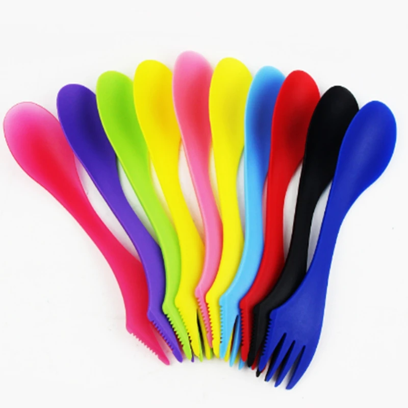 100piece Polychromatic three-in-one spoon plastic knife and fork one spoon plastic knife and fork spoon plastic tableware
100piece Polychromatic three-in-one spoon plastic knife and fork one spoon plastic knife and fork spoon plastic tableware