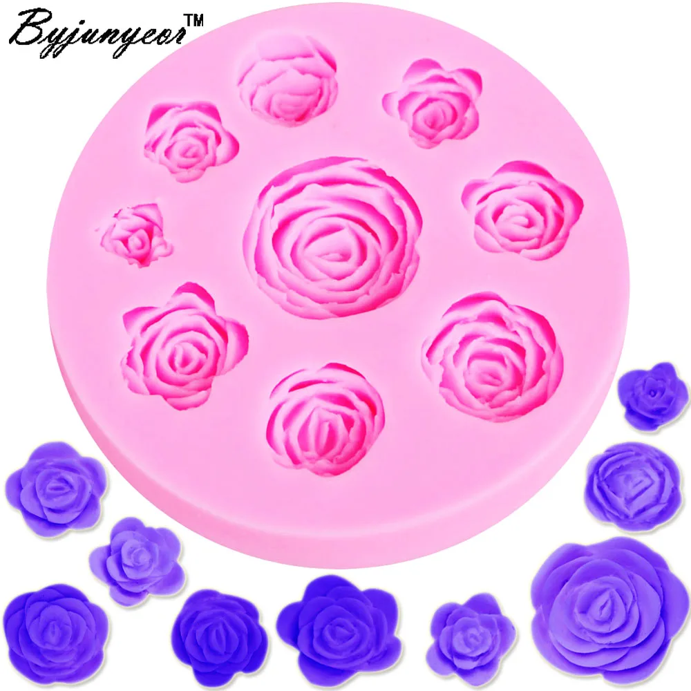 Rose Silicon Molds For Cookie Baking Fondant Chocolate Cookie 3d Pastry Moulds Wedding Decorations Silicone Kitchen Accessories
Rose Silicon Molds For Cookie Baking Fondant Chocolate Cookie 3d Pastry Moulds Wedding Decorations Silicone Kitchen Accessories