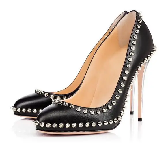 Fashion High Heel Slip On Rivet Solid Black Blue Pumps Round Toe Shallow Thin Heel Party Runway Woman Shoes
Fashion High Heel Slip On Rivet Solid Black Blue Pumps Round Toe Shallow Thin Heel Party Runway Woman Shoes