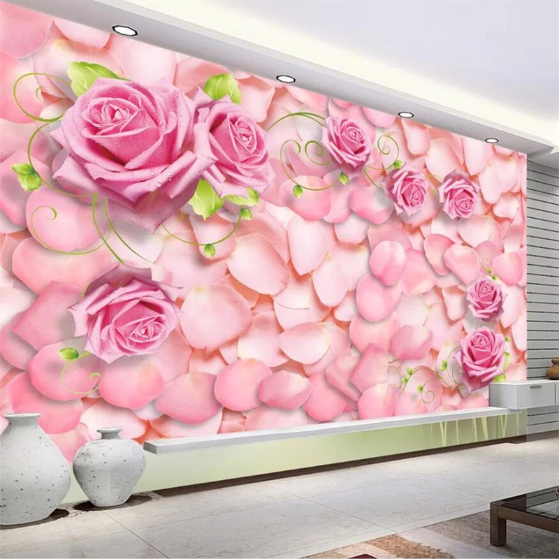 beibehang Custom wallpaper 3d murals rose petal mural romantic beautiful modern fashion 3D TV background wall floral wallpaper
beibehang Custom wallpaper 3d murals rose petal mural romantic beautiful modern fashion 3D TV background wall floral wallpaper