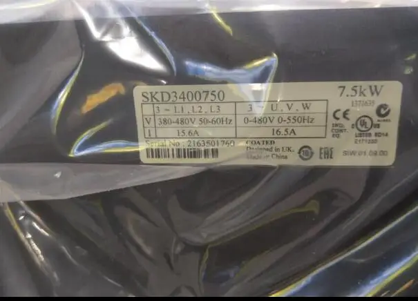 SKD3400750 SKD-3400750 Used in good condition inverter , 7.5kw 380v 3 phase
SKD3400750 SKD-3400750 Used in good condition inverter , 7.5kw 380v 3 phase