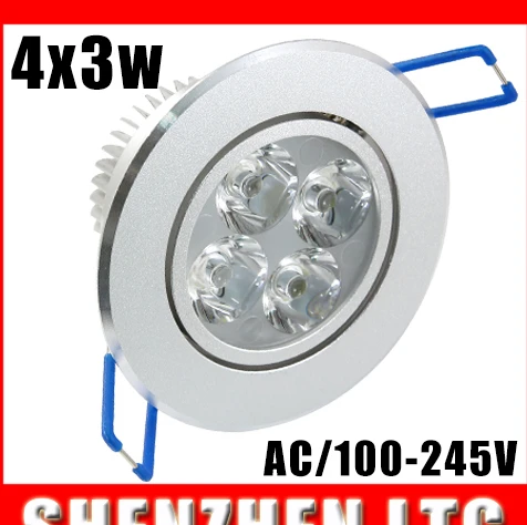 Free shipping 4*3W 12W Dimmable led downlight Warm white natural white cool white 4x3W LED Down lamps AC110V/220V
Free shipping 4*3W 12W Dimmable led downlight Warm white natural white cool white 4x3W LED Down lamps AC110V/220V