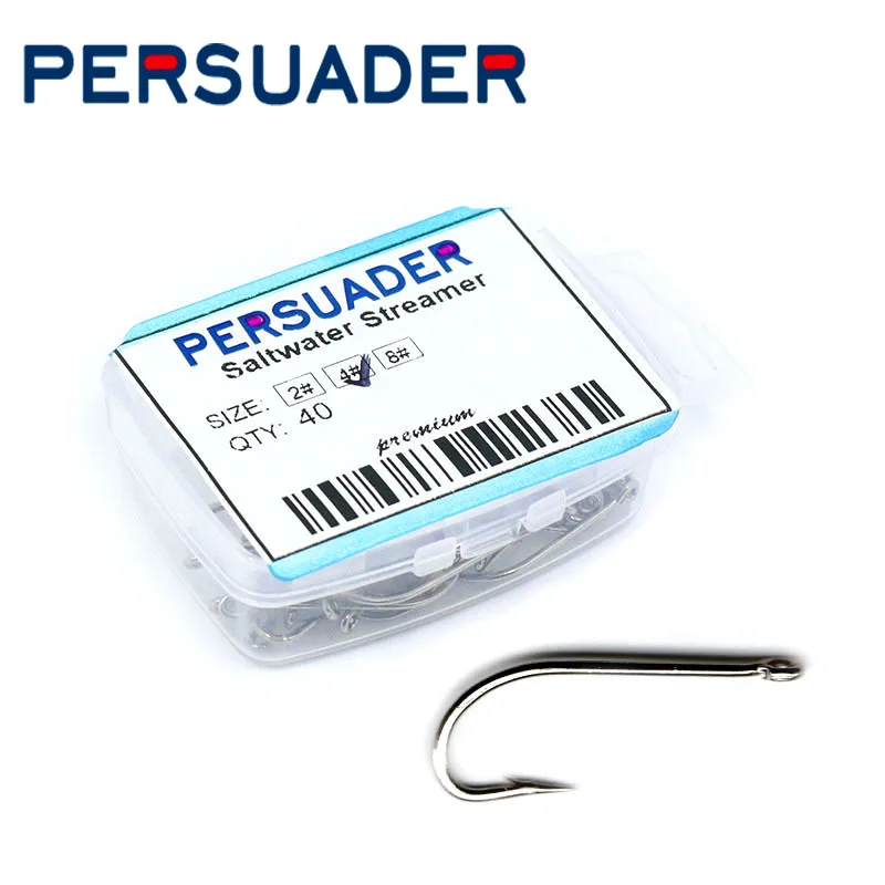 PERSUADER 40 шт./корт. 3 размера 8 #4 #2 # стример для морской воды летать Крючки для привязывания яркие серебряные рыболовные крючки из высокоуглеродистой стали для морской рыбалки
PERSUADER 40 шт./корт. 3 размера 8 #4 #2 # стример для морской воды летать Крючки для привязывания яркие серебряные рыболовные крючки из высокоуглеродистой стали для морской рыбалки