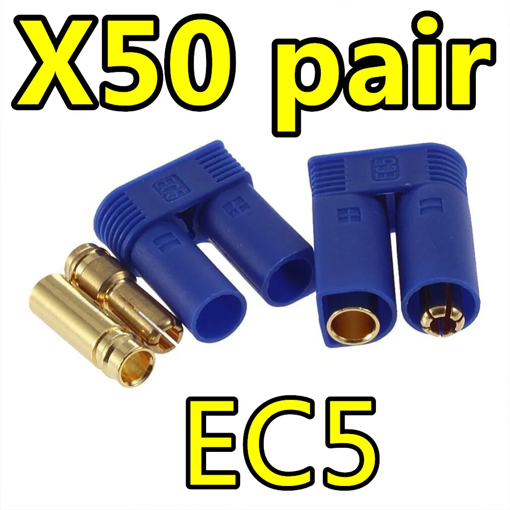 50 Pairs EC5 Device Connector Plug for RC Car Plane Helicopter Multi-Copter Free Shipping
50 Pairs EC5 Device Connector Plug for RC Car Plane Helicopter Multi-Copter Free Shipping