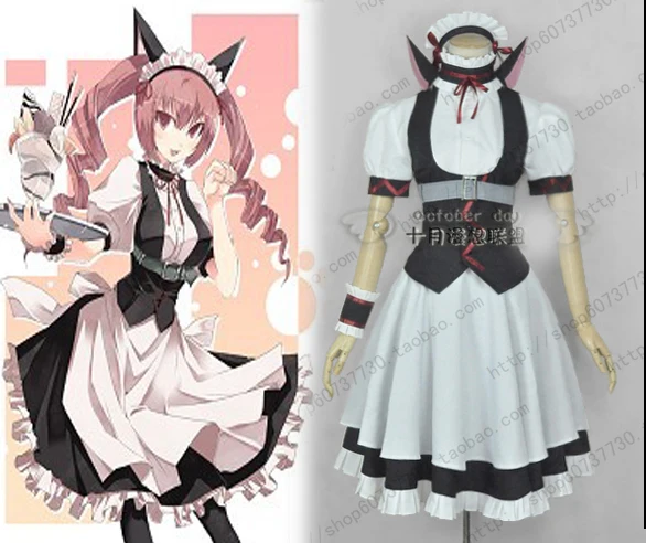 Костюмы Steins Gate MayQueen NyanNyan's Best Cat Maid, официантка, карнавальный костюм/платье, подарочный аксессуар 11
Костюмы Steins Gate MayQueen NyanNyan's Best Cat Maid, официантка, карнавальный костюм/платье, подарочный аксессуар 11