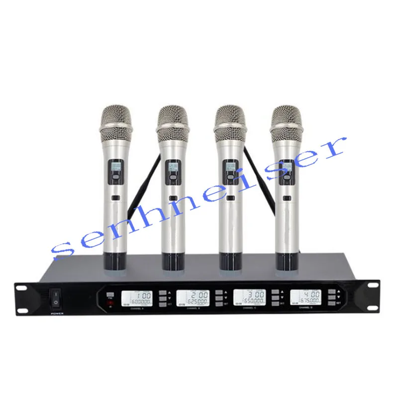 4 channel Wireless microphone system professional UHF channels dynamic microphone professional 4 karaoke microphone
4 channel Wireless microphone system professional UHF channels dynamic microphone professional 4 karaoke microphone