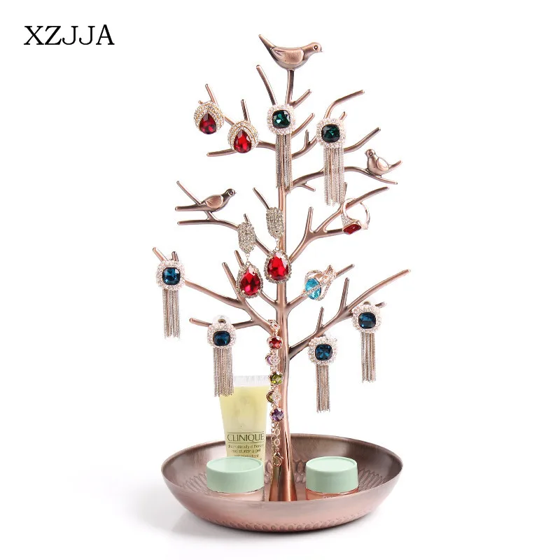 XZJJA 1PCS Fashionable Vintage Bird tree Jewelry Storage Rack Metal Bracelet Necklace Hanger Key Earrings Gadget Display Holder
XZJJA 1PCS Fashionable Vintage Bird tree Jewelry Storage Rack Metal Bracelet Necklace Hanger Key Earrings Gadget Display Holder
