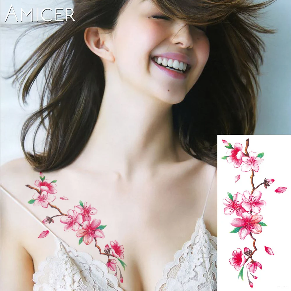 3D lifelike Cherry blossoms rose big flowers Waterproof Temporary tattoos women flash tattoo arm shoulder tattoo stickers
3D lifelike Cherry blossoms rose big flowers Waterproof Temporary tattoos women flash tattoo arm shoulder tattoo stickers