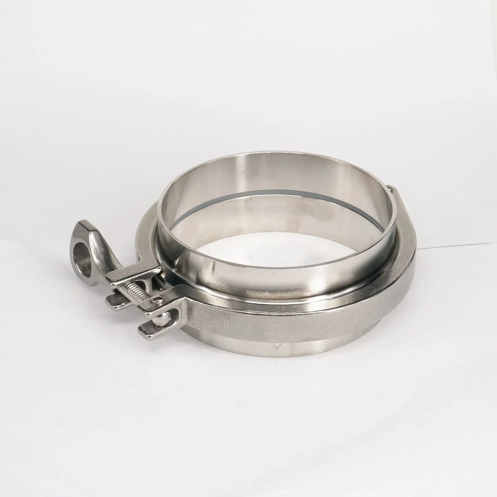 A Set 108mm O/D Sanitary Tri Clamp Weld Ferrule + Tri Clamp + Silicon Gasket 304 Stainless Steel
A Set 108mm O/D Sanitary Tri Clamp Weld Ferrule + Tri Clamp + Silicon Gasket 304 Stainless Steel