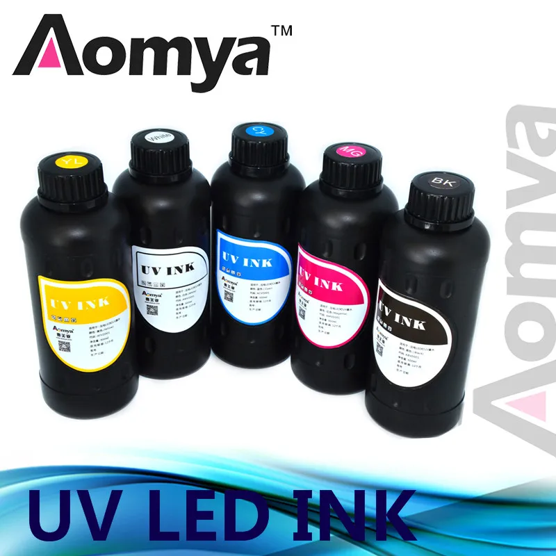 Aomya Led UV Ink 5x500ml Real UV ink Print on Hard Material Powerful Ink White/C/K/M/Y Color Optional
Aomya Led UV Ink 5x500ml Real UV ink Print on Hard Material Powerful Ink White/C/K/M/Y Color Optional
