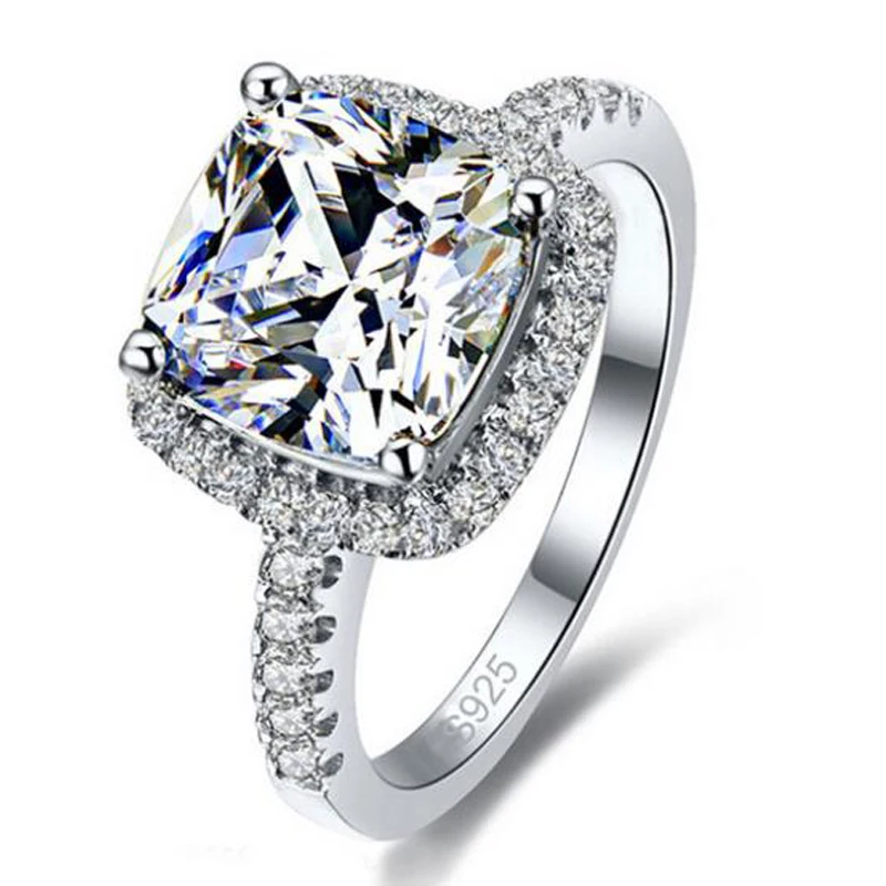 NEW Fashion Square Clear Cubic Zirconia Finger Rings For Women 925 Sterling Silver Trendy Full Size Ring Wholesale
NEW Fashion Square Clear Cubic Zirconia Finger Rings For Women 925 Sterling Silver Trendy Full Size Ring Wholesale