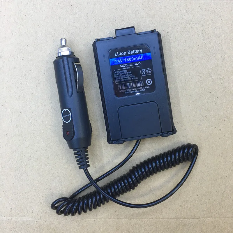 Автомобильное зарядное устройство элиминатора для BAOFENG BF-UV5R, BF-UV5RE TYT F8,RK-UV6R. Двусторонняя радиостанция, вход постоянного тока 12 В
Автомобильное зарядное устройство элиминатора для BAOFENG BF-UV5R, BF-UV5RE TYT F8,RK-UV6R. Двусторонняя радиостанция, вход постоянного тока 12 В