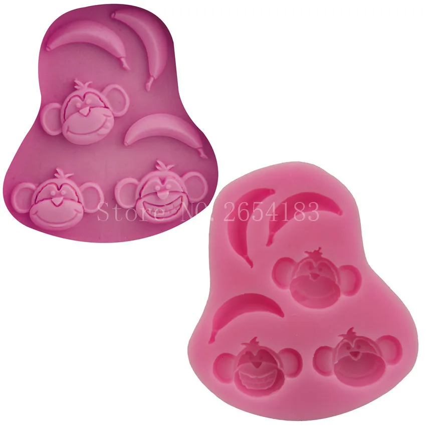 Animal Monkey Banana Silicone Fondant Cake Mold Cupcake Jelly Candy Chocolate Decoration Baking Tool Moulds Resin Art Available
Animal Monkey Banana Silicone Fondant Cake Mold Cupcake Jelly Candy Chocolate Decoration Baking Tool Moulds Resin Art Available