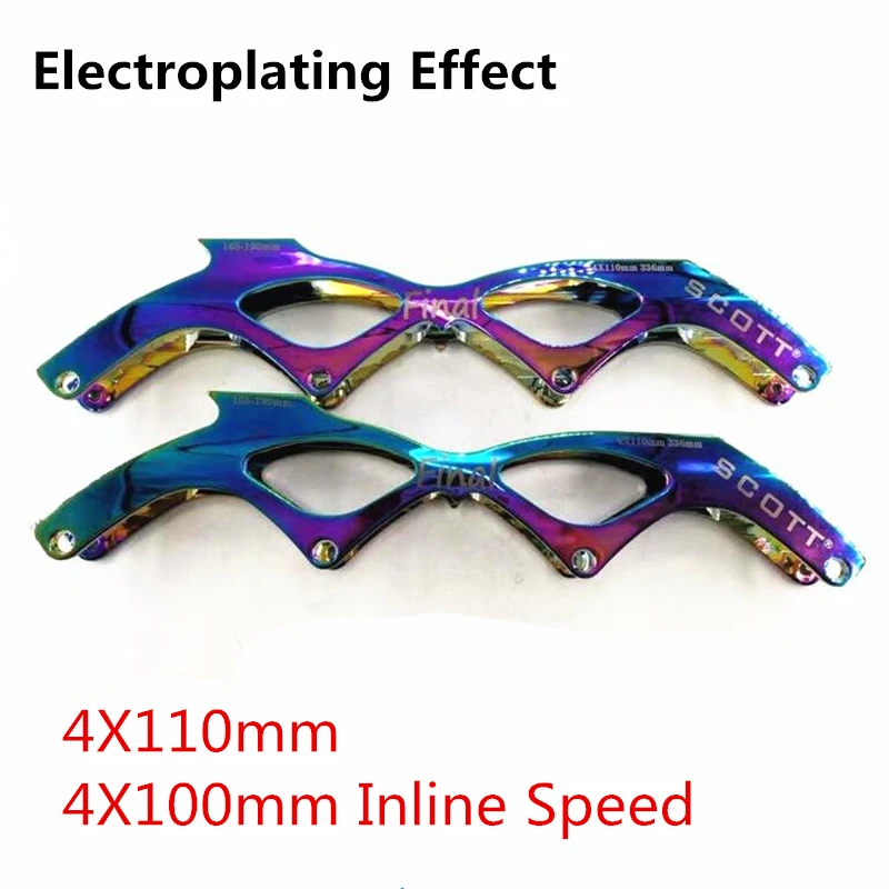 Electroplating Mirror Effect Surface Inline Speed Skates Frame High 7000 Alloy CNC Skating Base for Powerslide Core 4 Virus
Electroplating Mirror Effect Surface Inline Speed Skates Frame High 7000 Alloy CNC Skating Base for Powerslide Core 4 Virus