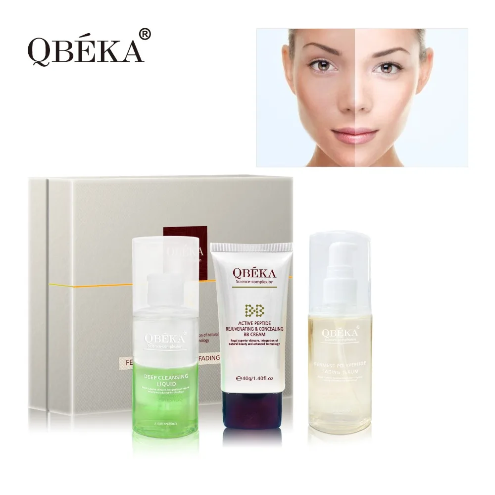 QBEKA Ferment Polypetide Fading Serum + Active Peptide Rejuvenating & Concealing BB Cream + Deep Cleansing Liquid
QBEKA Ferment Polypetide Fading Serum + Active Peptide Rejuvenating & Concealing BB Cream + Deep Cleansing Liquid