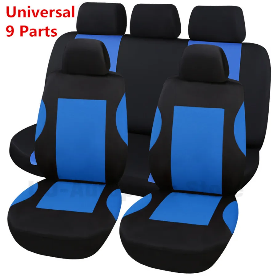 Universal Car Seat Covers Set Breathable Polyester for Auto Front Rear Seats Headrests
Universal Car Seat Covers Set Breathable Polyester for Auto Front Rear Seats Headrests