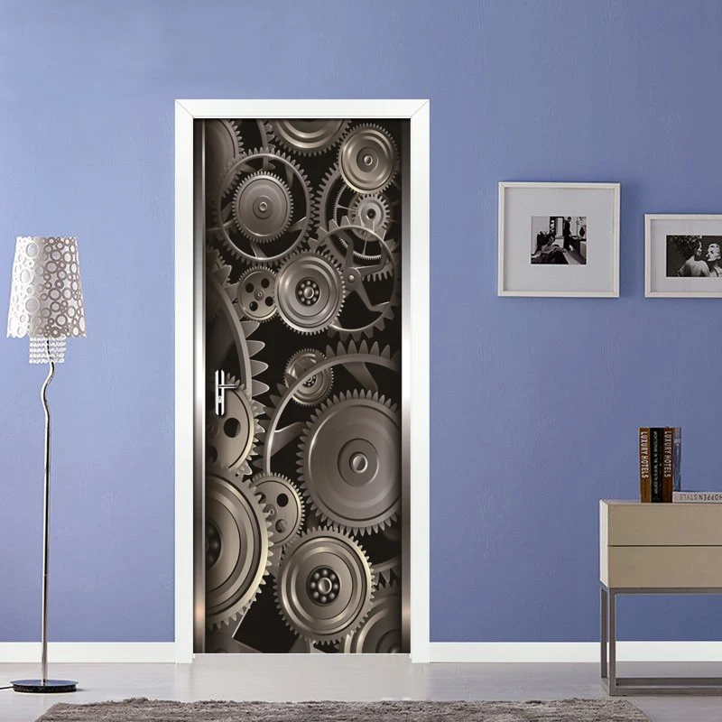 Metal Texture Gear Wallpaper Creative DIY Living Room Home Decoration Poster PVC Waterproof Self-adhesive 3D Door Sticker Mural
Metal Texture Gear Wallpaper Creative DIY Living Room Home Decoration Poster PVC Waterproof Self-adhesive 3D Door Sticker Mural