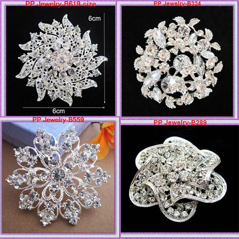 4PCS Mixed Style Silver Tone Stunning Rhinestone Crystal Studded Womens' Broaches
4PCS Mixed Style Silver Tone Stunning Rhinestone Crystal Studded Womens' Broaches